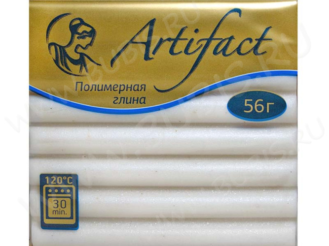 Полимерная глина Артефакт 703 белый перламутр 56г.