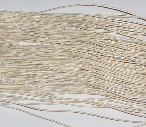 Вощёный х/б шнур 1мм цвет светло-бежевый (5м)