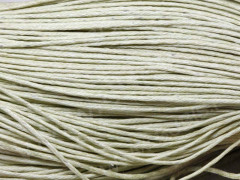 Вощёный х/б шнур 1мм цвет светло-бежевый (5м)