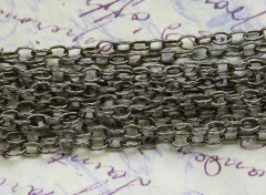 Цепочка I026 с узором звено 5*3,5мм античная бронза (Iron) (50см)