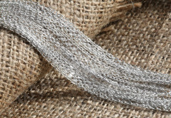 Цепочка C02 с плоским звеном 2,5*2мм серебристая (Brass) (50см)