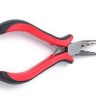Купить Тонкогубцы (утконосы короткие) 19 с Кримпером для обжимных бусин и концевиков 130мм с красно-чёрными ручками (инструменты для бижутерии) с доставкой по России