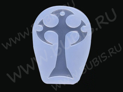 Молд 195 для эпоксидной смолы Крест 53*33*7,5мм (силикон)