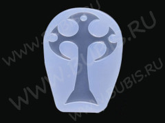 Молд 195 для эпоксидной смолы Крест 53*33*7,5мм (силикон)