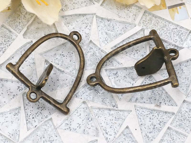 Подвеска Птичка 16 3D коннектор рамка 31*24*11мм античная бронза (литьё)