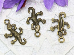 (СКИДКИ!!!) Подвеска Ящерица 04 25,5*15,5*2,5мм античная бронза (литьё) (10шт.)