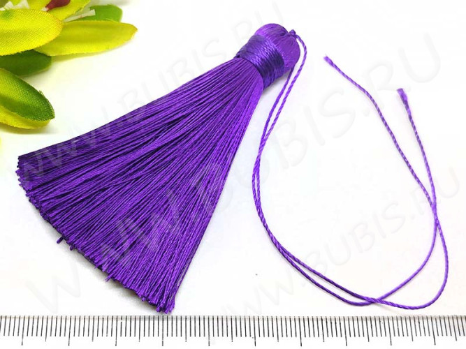 Декоративный элемент 074 Кисть струящаяся 80*12мм лиловая (декоративные элементы)