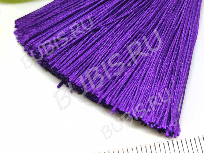Декоративный элемент 074 Кисть струящаяся 80*12мм лиловая (декоративные элементы)