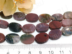 Бусина каменная Овал 67 15*10*4мм Агат Индийский натуральный (камни)