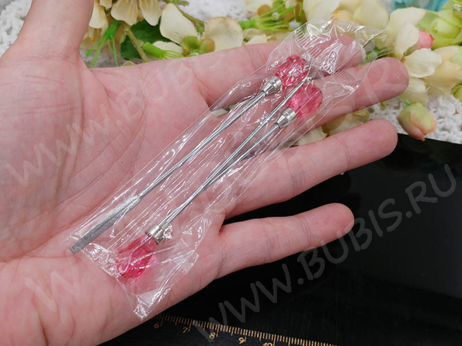 Комплект для работы со смолой 06 3 металлических палочки 9,5-10,5мм  (инструменты для бижутерии)