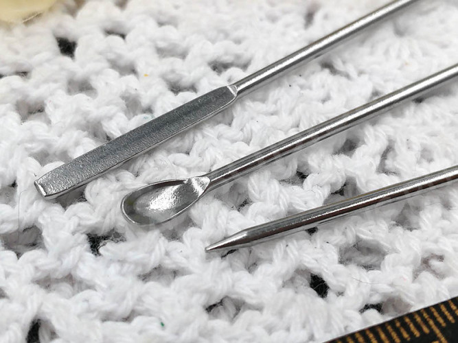 Комплект для работы со смолой 06 3 металлических палочки 9,5-10,5мм  (инструменты для бижутерии)