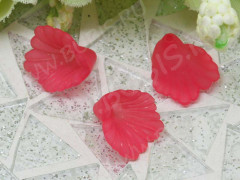 Бусина акрил Цветочек 64 воронка матовый 12,5*12*9,5мм коралловый полупрозрачный (акрил) (10шт.)