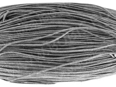 Вощёный х/б шнур 2мм серый (1м)