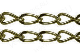 Цепочка I031 простая кручёная звено 5,5*3,8мм античная бронза (Iron) (50см)