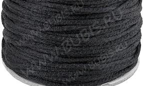 Шёлковый шнур 01 2мм чёрный (1м)