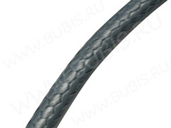 Вощёный полиэстеровый шнур "корейский" 2мм темно-серый (1м)