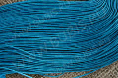 Вощёный х/б шнур 1мм т.голубо-бирюзовый (5м)