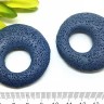Кулон 0861 Бублик 50*50*11мм Лава вулканическая синяя (камни) Купить Кулон 0861 Бублик 50*50*11мм Лава вулканическая синяя (камни) с доставкой по России