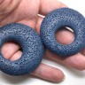 Кулон 0861 Бублик 50*50*11мм Лава вулканическая синяя (камни) Купить Кулон 0861 Бублик 50*50*11мм Лава вулканическая синяя (камни) с доставкой по России