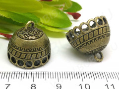 Концевик 061 коннектор крупный для сотуара 18*21*20,5мм античная бронза (литьё)