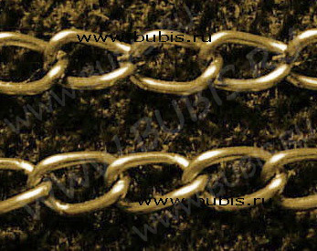 Цепочка I002 простая кручёная звено 3,5*2мм античная бронза (Iron) (50см)