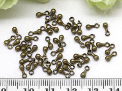 (СКИДКИ!!!) Капелька - окончание для цепочки 01 6,8*2,7*2,7мм античная бронза (литьё) (50шт.)