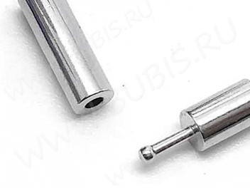 Шнур с замочком 37 полиуретановый круглый 4мм чёрный (45см)