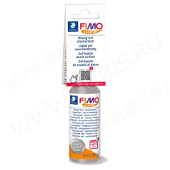 Гель декоративный FIMO Liquid СЕРЕБРИСТЫЙ запекаемый - жидкая пластика (50мл)
