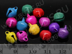 Подвеска Бубенчик 01 3D 9,5*7,5*7мм микс цветов (Iron) (10шт.)