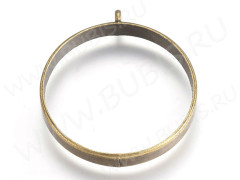 Подвеска Рамка 41 Круг глубокий 38*35*4,8мм античная бронза (литьё)