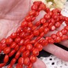 Бусина каменная Бесформенная 19 Лепёшки 10-12*5-7мм Коралл красный натуральный (камни) (НИТЬ) Купить Бусина каменная Бесформенная 19 Лепёшки 10-12*5-7мм Коралл красный натуральный (камни) (НИТЬ) с доставкой по России