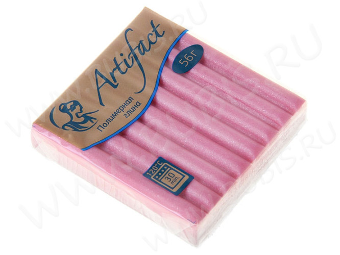 Полимерная глина Артефакт 718 розовый перламутр 56г.