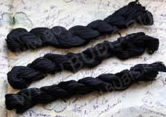 (СКИДКИ!!!) Нейлоновый шнур 01 1мм чёрный (24м)