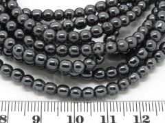 Бусина округлая 4мм Гематит (камни) (10шт.)