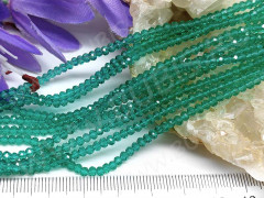 Бусина кристалл гранёный абакус 3*3*2мм бирюзовый прозрачный (имитация Сваровски) (50шт.)