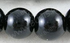 (СКИДКИ!!!) Бусина "жемчуг" 10мм чёрная (стекло) (10шт)