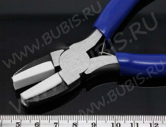 Плоскогубцы 04 с нейлоновыми насадками 140мм с синими ручками (инструменты для бижутерии)