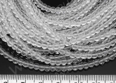 (СКИДКИ!!!) Бусина округлая 3,5*3мм чистый прозрачный (стекло) (НИТЬ)