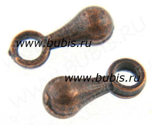 (СКИДКИ!!!) Капелька - окончание для цепочки 01 6,8*2,7*2,7мм античная медь (литьё) (50шт.)