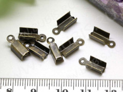 Зажимы №02 12*4*4мм античная бронза (Iron) (10шт.)