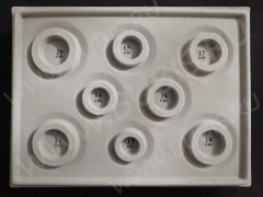 Сборочный столик 05 диаметры браслетов 34,5*26*1,6см серый (инструменты для бижутерии)