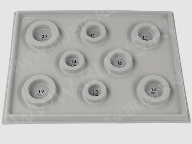 Сборочный столик 05 диаметры браслетов 34,5*26*1,6см серый (инструменты для бижутерии)