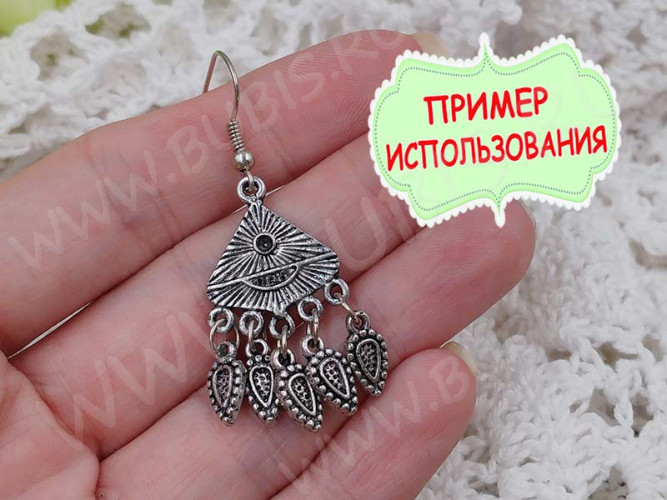 169 Коннектор (чендлер) 20*19*2мм античное серебро (литьё)