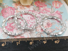Кольцо декоративное 38 рамка разъёмное 21*21*1,4мм серебристое (Iron)