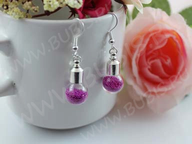 Пузырь стеклянный 46 Сфера с одним отверстием (2мм) 16мм прозрачный (стекло)