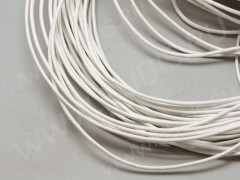 Шнур кожаный 10 воловья кожа 2мм белый (1м)