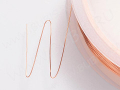Проволока медная 02 толщина 0,2мм светло-медная (Copper) (35м)
