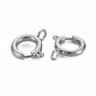 Купить Замочек карабин №122 кольцо круглый 14*12*4мм цвет платины (Хирургическая сталь)   с доставкой по России