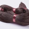 Купить (СКИДКИ!!!) Вощёный х/б шнур 1мм цвет темно-коричневый (ок. 70м) с доставкой по России