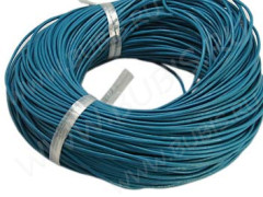 Шнур кожаный 12 воловья кожа округлый 1мм бирюзовый (1м)